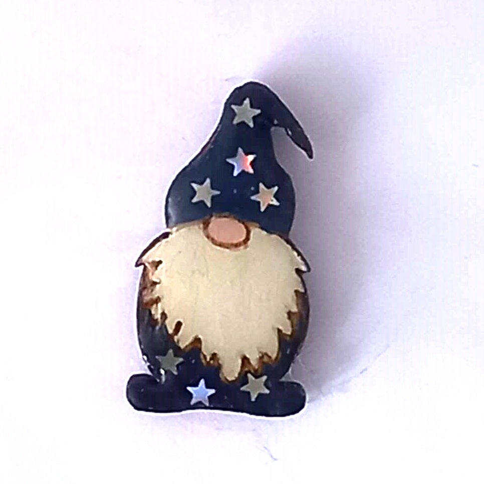 Homemade Gnome Brooch Small