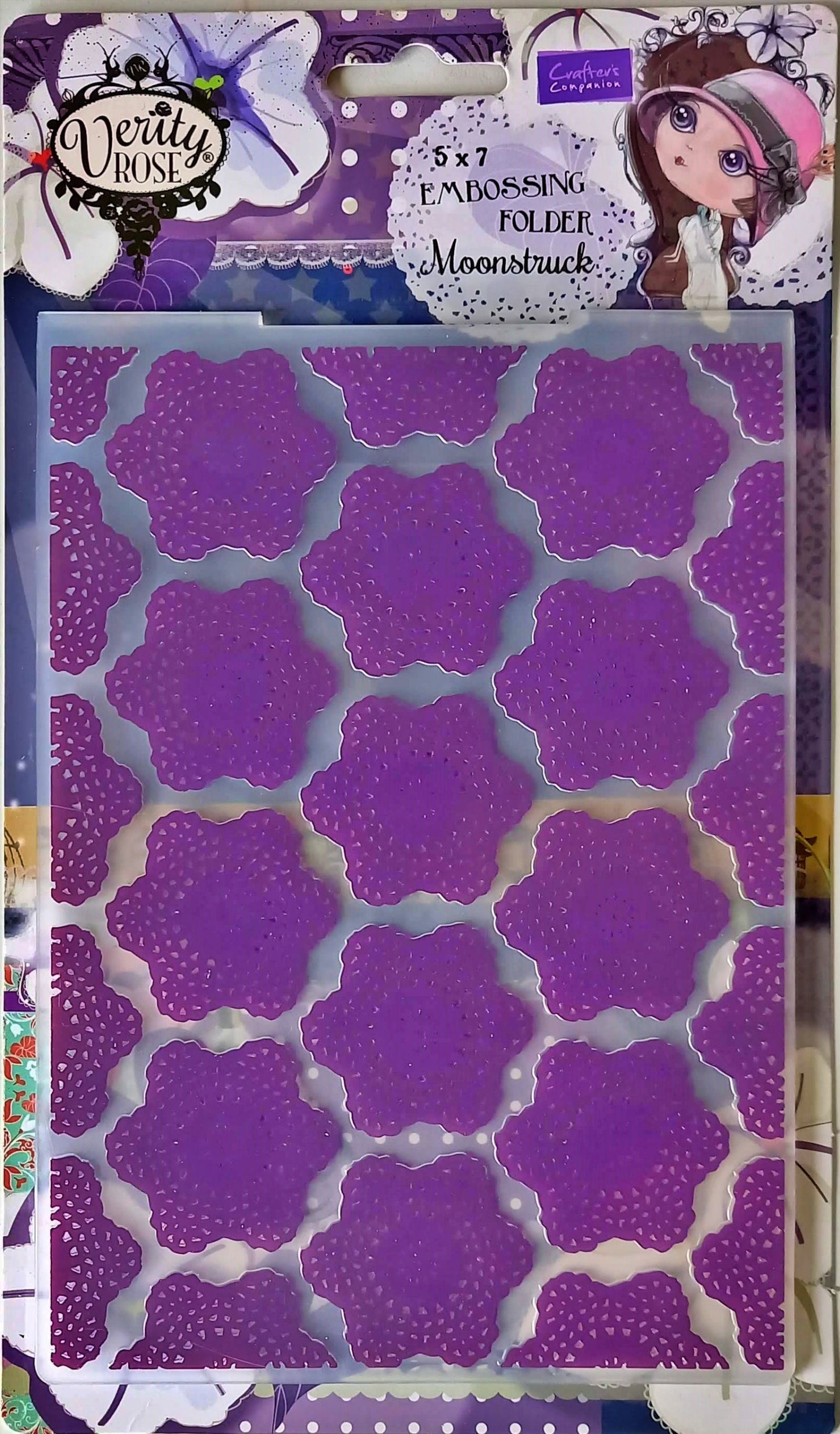 Verity Rose 5 x 7" Embossing Folder "Moonstruck"
