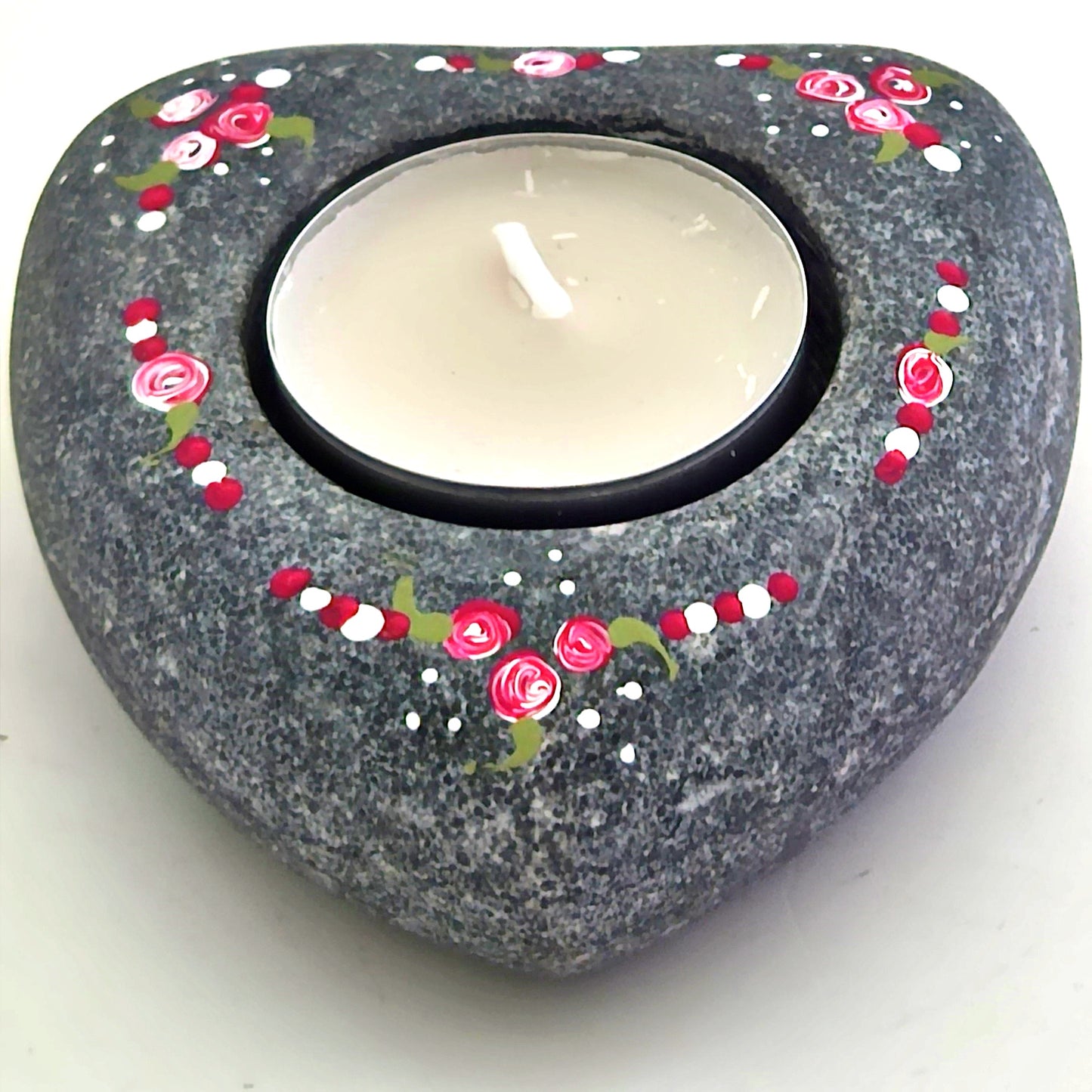 Heart-shape hand-painted Tealight Holders TH03