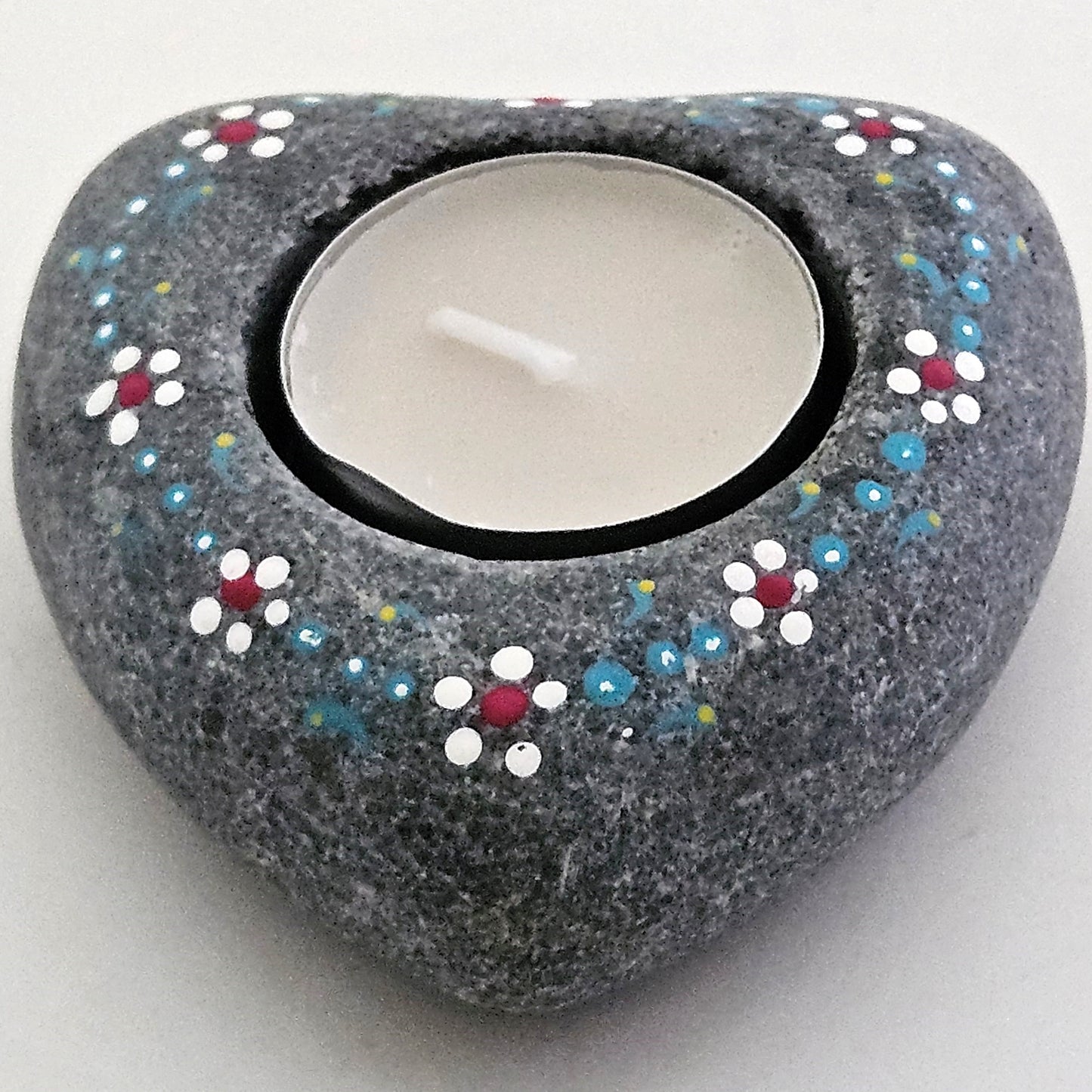 Heart-shaped Hand-painted Tealight Holder TH04