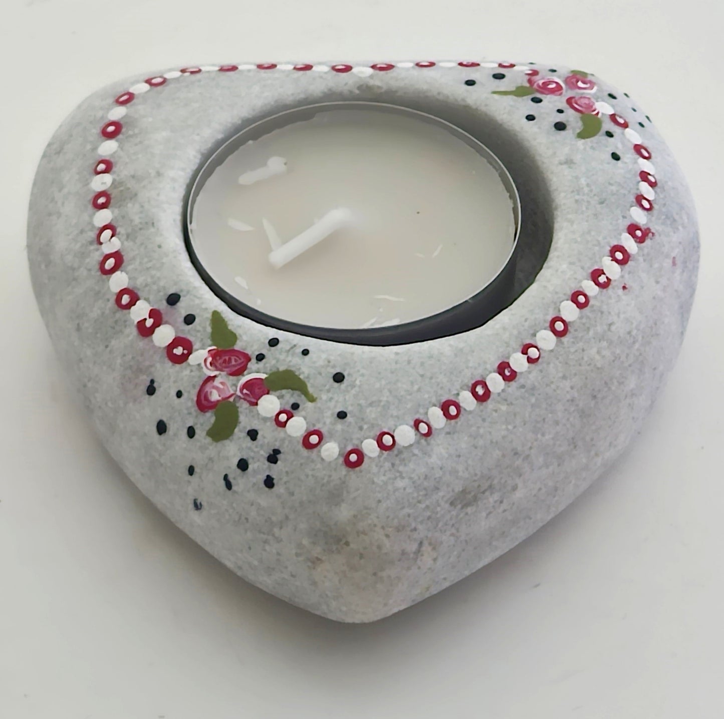 Heart-shape Hand-painted Tealight Holder TH06