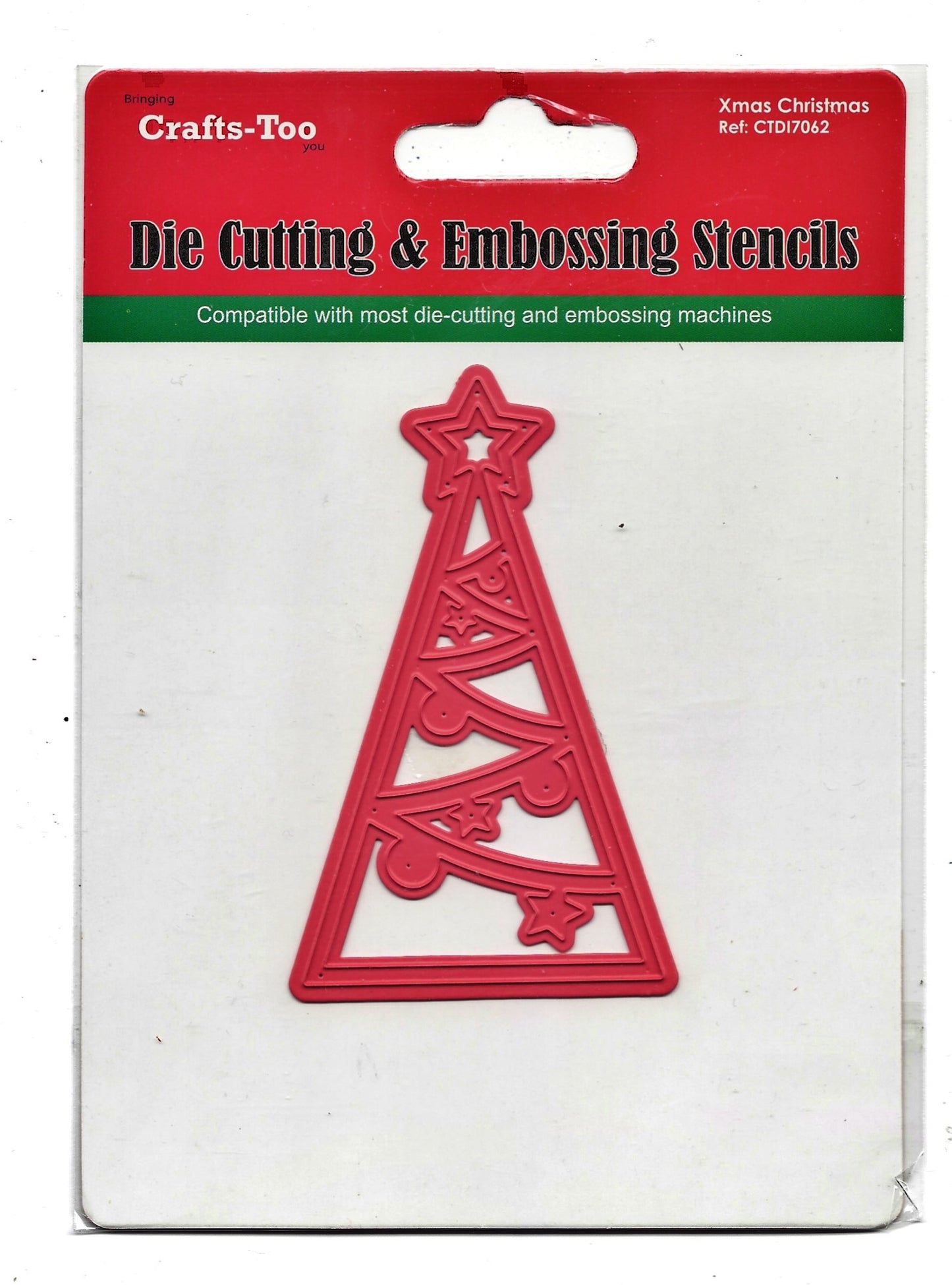 Crafts-Too Die Cutting & Embossing Stencil - Xmas Christmas