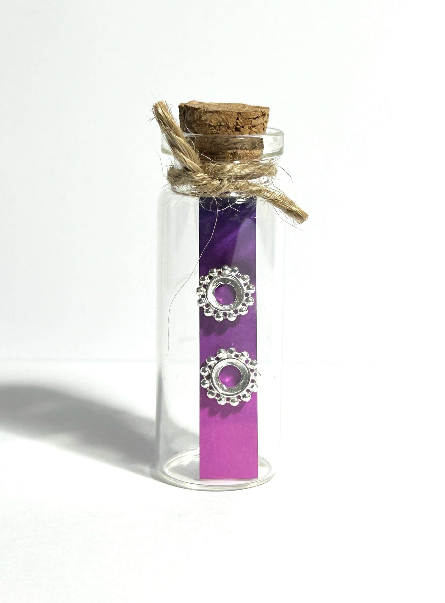 Sterling Silver (STS) 5mm Earstud with Fancy Studded Edge with scrolls