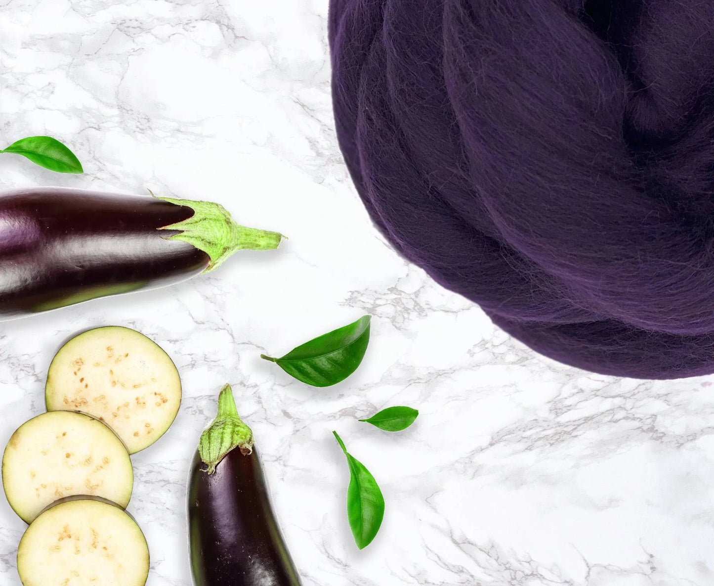 Aubergine Merino Top 25g