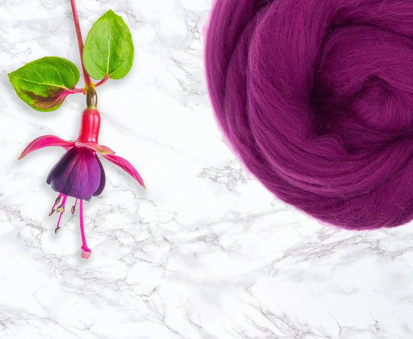Fuchsia Merino Top 25g