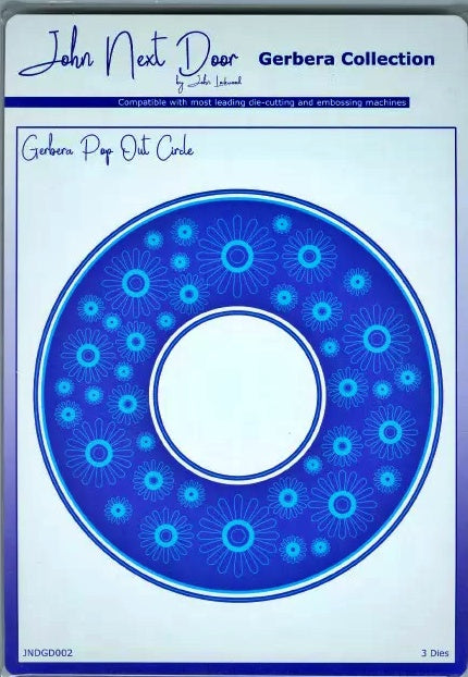 John Next Door Gerbera Collection Pop Out Circle JNDGD002