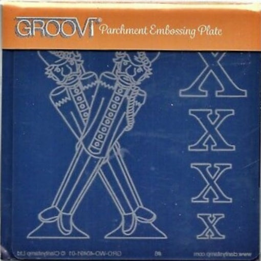Groovi Plate Parchment Embossing Plate Nursery Rhyme Letter X