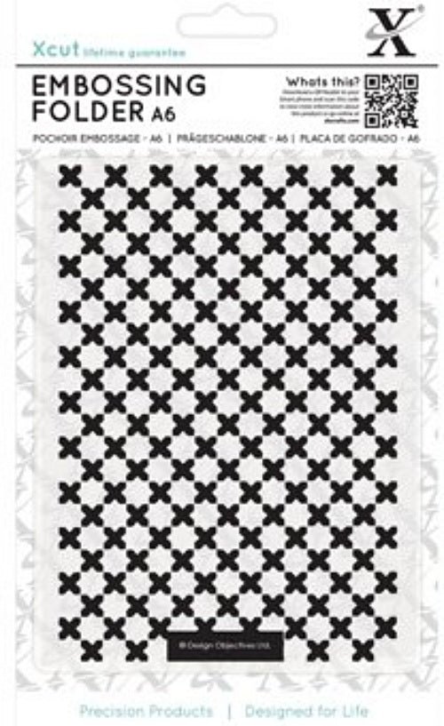 Xcut Embossing Folder A6 Moroccan Cross Tiles XCU515158