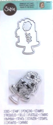 Sizzix Framelits Floral Cake 662167