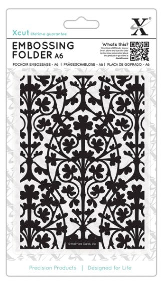 Xcut Embossing Folder A6 Clover Leaves XCU515206