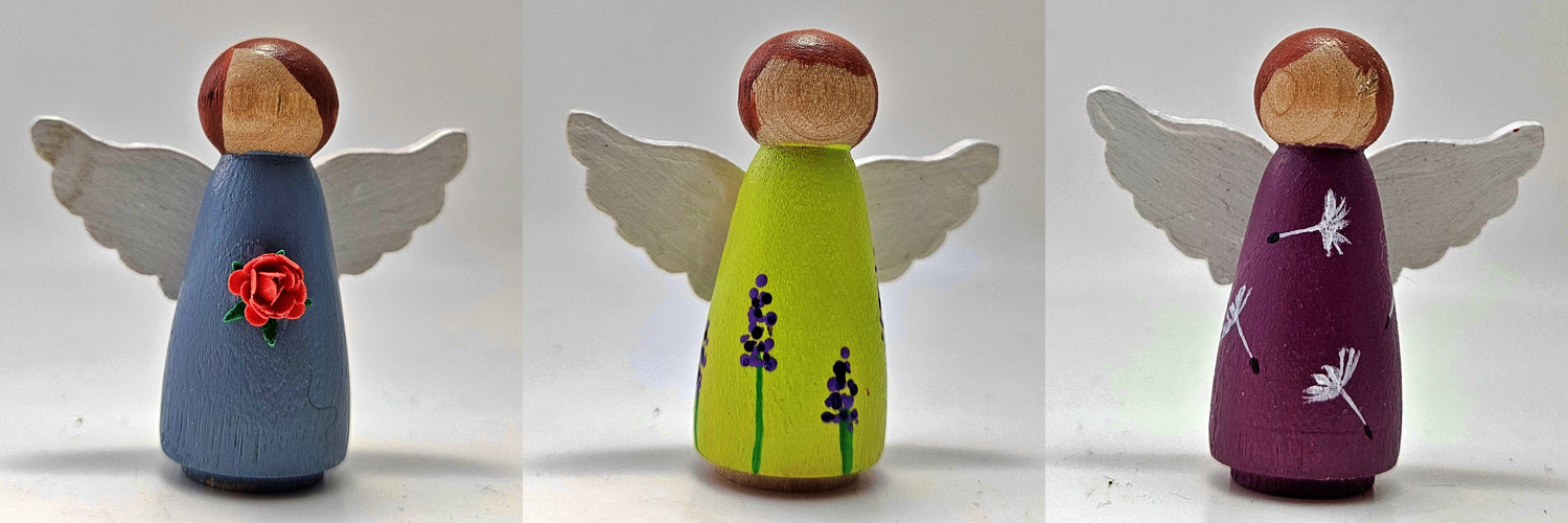 Handmade Wooden Fairies