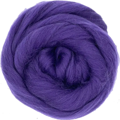 Amethyst Purple yarn ball on a white background