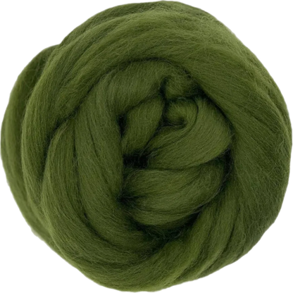 Willow Ball of green yarn on a white background